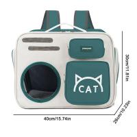 Mochila portamascotas portátil, bolsas de viaje plegables y transpirables para perros, cómoda bolsa de transporte para gatos de gran capacidad, suministros para mascotas - details 0
