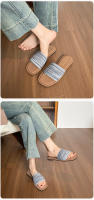 Chanclas planas trenzadas para mujer, ropa de verano retro con falda, sandalias romanas - details 3