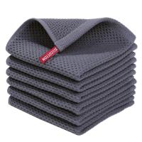 Toallas De Cocina De Algodón Puro 100% Tejidas a La Moda Del Encaje Ultra Suaves Absorbentes Y Secado Rápido Tamaño 12x12 Pulgadas Pack De 6 - details 0