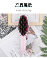HQT-906 straight hair comb hair straightener does not hurt the hair ceramic electric splint straight hair hairdressing comb - details 8
