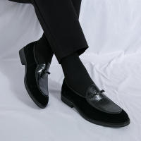 Mocasines de piel sintética para hombre, zapatos informales de cuero sintético, a la moda, para negocios, bodas y fiestas - details 23