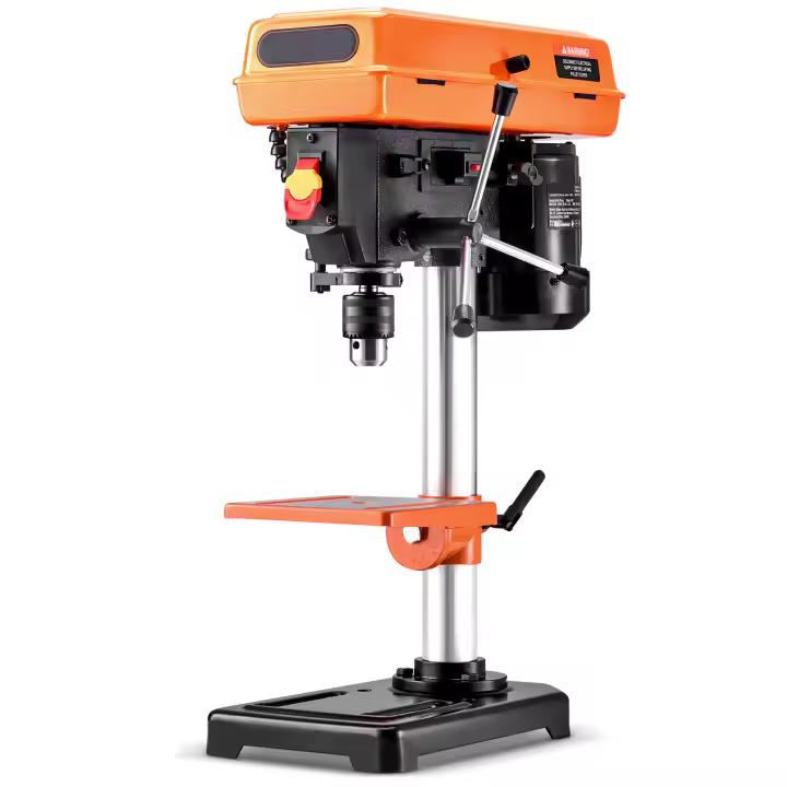 SucceBuy Prensa de taladro de mesa de 203,2 mm, motor de inducción de 500 W, perforadora de mesa - 1