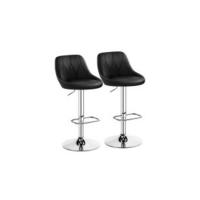 Juego de 2 Taburete de Bar Taburete de Altura Ajustable 89-111 cm Taburete Industrial Metal Silla de Cocina Tasburete Alto para Cocina Bar Comedor Gris Claro - details 7