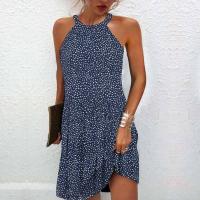 BUNO-Vestidos Retro con cuello en V y estampado Floral en 3D para mujer, vestido Vintage de manga corta acampanado elegante para fiesta, vestido bohemio holgado informal para mujer - details 13