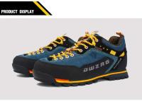 Zapatos de senderismo impermeables a la moda, zapatos de escalada para hombre, zapatillas deportivas con cordones informales a la moda anticolisión para exteriores - details 15