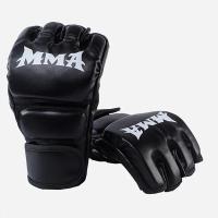 1Pair Thick Boxing Gloves MMA Gloves Half Finger - details 2