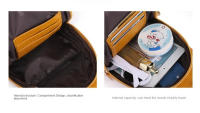 Riñonera de cuero PU para mujer, bolso de pecho sencillo de estilo bohemio para mujer, bolso de hombro deportivo Retro occidental de gran capacidad para ciclismo - details 13