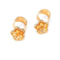 Perlas de latón de alta calidad con baño de oro de 18K, media perforación, para conectar dijes, tapas de perlas, accesorios para la fabricación de joyería DIY para mujeres - details 31