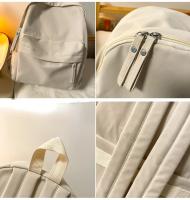 Mochila de Nylon Impermeable para Mujer Mochila Individual de Color Sólido para Estudiantes y Niñas - details 5