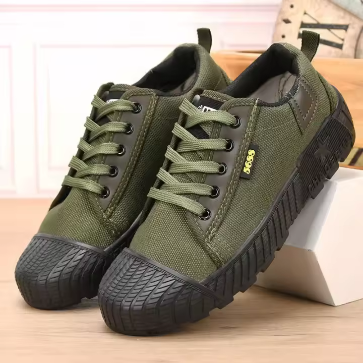 Zapatos de entrenamiento para hombres, Zapatillas altas y bajas de tela, zapatos de entrenamiento de expansión al aire libre - 1