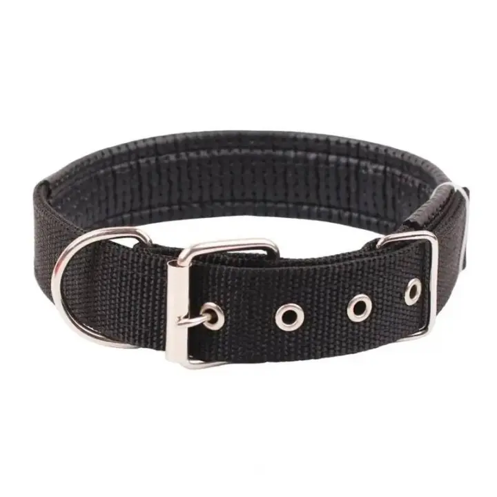 Collar de Nylon Duradero para Perros Correa Larga con Anillo de Tracción - 1