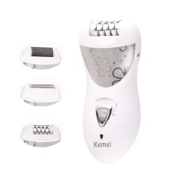 Kemei-cortadora de pelo eléctrica profesional para hombres, máquina de afeitar de bajo ruido para bebé, tallado gráfico, cortadora de pelo - 1