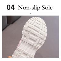 Zapatillas de deporte de marca para niños, zapatillas antideslizantes para correr para niñas, zapatillas deportivas impermeables para exteriores, zapatillas de tenis rosas, zapatos cómodos para caminar - details 6