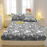 Sábanar Impreso con Estampado de Leopardo Moderno Ropa de Cama Funda Ajustada Mate - details 3
