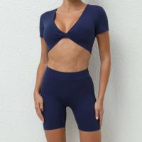 Traje de entrenamiento de yoga para mujer, conjunto de gimnasio, sujetador deportivo, pantalones, ropa deportiva - details 4