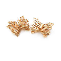 Pulseras de Mariposa de Brass de Alta Calidad 18K Oro Accesorios de Joyería DIY Hechas en China - details 1