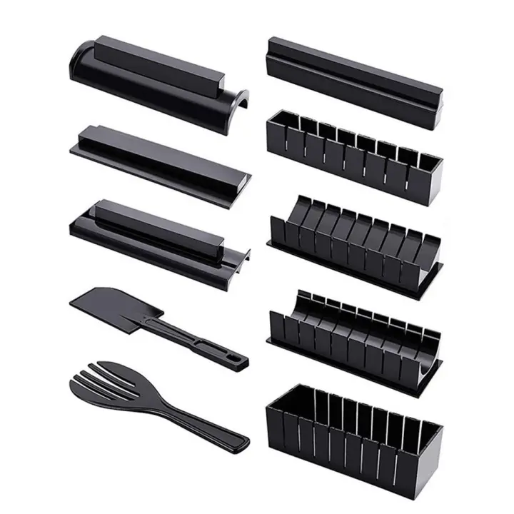 Kit de herramientas para hacer Sushi, utensilio antiadherente para Hacer bolas de arroz japonesas, molde para rollo de pastel, 3/10 piezas, nuevo - 1