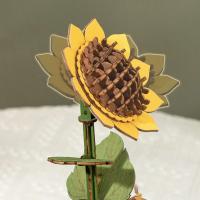 Robotime Rowood Búqueme de Flores DIY Regalo Hecho a Mano Ecológico Rompecabezas de Madera 3D para Decoración de Hogar - details 10