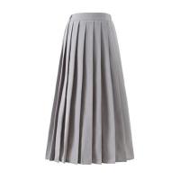Falda plisada de cintura alta para mujer, vestido largo universitario - details 3