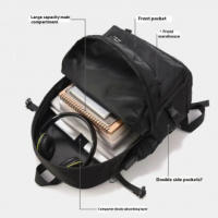 Nueva versión coreana de mochilas para hombres y mujeres para estudiantes de secundaria y preparatoria, mochilas casuales para p - details 0
