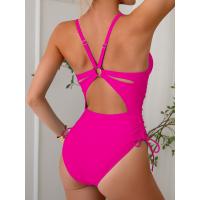 Vacaciones en la playa, traje de baño Unido mujer 2025 nuevo bikini de baño sólido - details 24