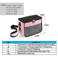 Bolsa de viaje portátil para mascotas pequeñas, bolsa de transporte transpirable para animales, conejo, hámster, erizo, Hurón, b - details 1