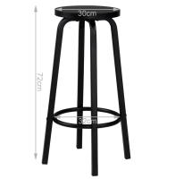 Set de 2 Taburetes de Barra de Metal Nórdico Altos Sillas de Desayuno de Cocina para Pub de Ocio - details 0