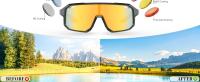 KAPVOE Gafas de Sol para Bicicleta para Niños Protección UV400 Talla Pequeña - details 8