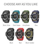 Reloj Deportivo Unisex SMAEL para Parejas con Pantalla LED Digital Iluminación Trasera Coloreada Dial de Cuarzo Alarma Fecha y Cuenta Regresiva Correa de Silicona - details 8