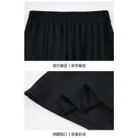Pantalones de pierna ancha para mujer, pantalón corto holgado, cintura elástica, talla grande 3XL - details 29