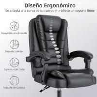 Silla de Oficina Ergonómica Ajustable Silla de Escritorio con Resalto Alto, Función de Inclinación, Silla Reclinable para Computadora - details 3