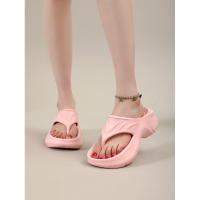 Zapatillas de verano para mujer con suela gruesa y tacón con amortiguación, chanclas antideslizantes para playa y mar - details 4