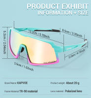 KAPVOE Gafas de Ciclismo Polarizadas Gafas de Sol Deportivas Ligeras para Hombres y Mujeres - details 6