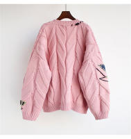 Cárdigan de punto cálido para mujer, chaqueta bordada con bolsillos, abrigo holgado, otoño e invierno, 2023 - details 9