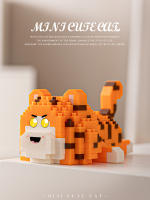 Micro particle building blocks cute and adorable dolls building blocks pet cats cartoon models jewelry children's toys - details 4