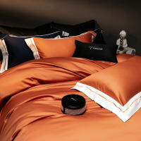 Juego de ropa de cama de lujo de algodón puro, antibacteriano, Color sólido, 5A, con algodón egipcio para cama de 1,2 m, novedad de 2025 - details 6