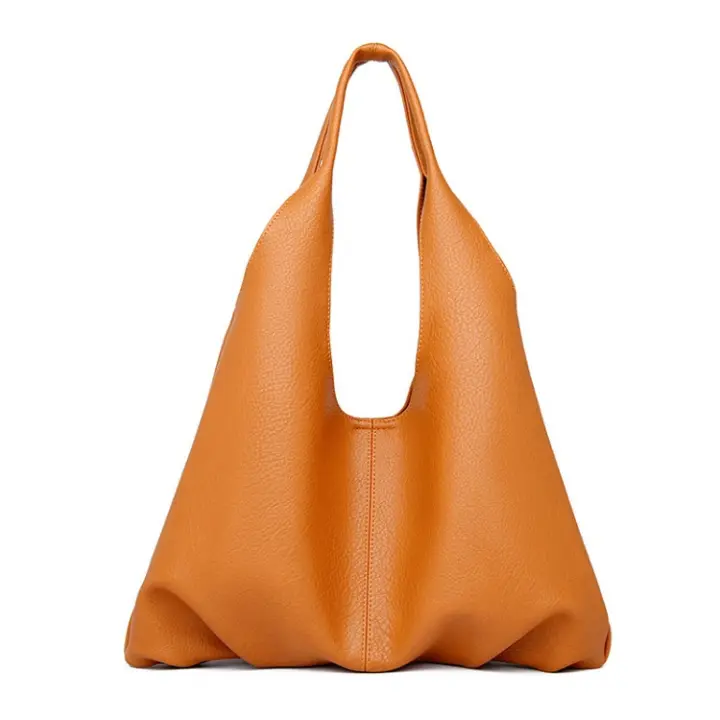 Bolso Tote de Gran Capacidad Bolso de Hombro Trendy para Mujeres Cuero PU Sencillo - 1