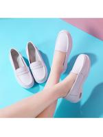 Zapatos de enfermera de cuero genuino con amortiguación de aire, suela suave, antideslizantes, transpirables, para trabajo hospitalario, con suela gruesa, para mujer, 2025 - details 4