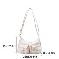 Bolso cruzado con lazo de estilo coreano, bolso de hombro plisado Y2k de Color sólido, bolso de compras con correa de cordón, bolso de Dumpling de Pu, Dairy - details 0
