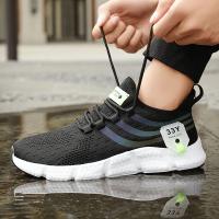 Zapatos deportivos informales para hombre, zapatillas ligeras transpirables, zapatillas para correr de malla negra para exteriores, zapatillas deportivas para correr, Tenis para caminar - details 14