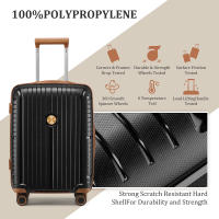 Juego de Maletas PP con Cerradura TSA Bolsa Ampliable de 360 Grados con 4 Ruedas - details 2
