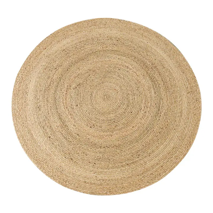 Alfombras de Salón, Alfombra 100% Fibra de Yute, trenzada a Mano para Salón, habitación, Decoración - 1