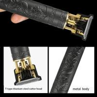 Maquinilla de afeitar para cortar el pelo para hombres, afeitadora recargable, maquinilla eléctrica Vintage para adultos, maquinilla de afeitar para el hogar, carga USB - details 1