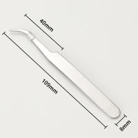 Pinzas rectas antióxido, accesorio de maquillaje ergonómico para principiantes, cosmética profesional - details 5