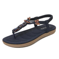 Sandalia 2025 Sandalias Mujer Diamante de Agua Estilo Simple, Ligero, Informal Fondo Plano Clip de Punta Grande - details 3