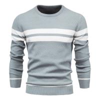 Nueva Suéter De Otoño Para Hombre Con Cuello Redondo Y Mangas Largas Patchwork Caliente Y Delgado Moda Casual Ropa De Hombre - details 1