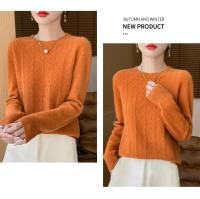 Elegante Suéter de Lana 100% Cuello Redondo, Manga Larga, Moda de Invierno para Mujeres - details 18