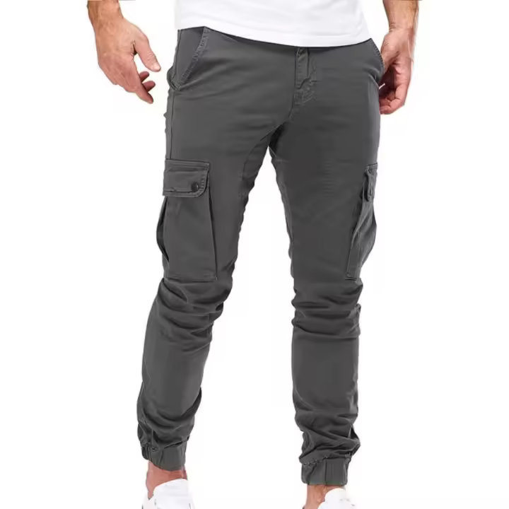Pantalones ajustados informales para hombre, otoño e invierno. - 1