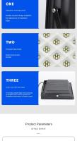 Lámpara Solar de 100/200/300W para exteriores, foco impermeable, luz Led para exteriores con Control remoto, farola Solar, Control de luz - details 7
