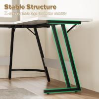 Mesa de Juego en Forma de L 130x130cm Soporte para Monitor Soporte para Auriculares - details 41